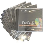 Resim TDK DVD+R DL DOUBLE LAYER 8.5 GB 10 LU JEWEL 8 X 