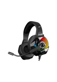 Resim Rampage RM-K66 Typhoon 7.1 Surround RGB Kulak Üstü Oyuncu Kulaklığı 