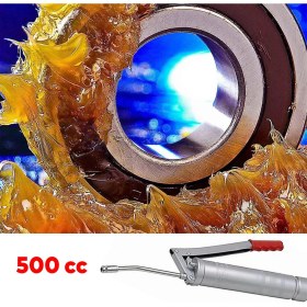 Resim Badem10 Gres Pompası İzeltaş El Tipi Manuel Yağlama ve Bakım Pompası 500cc Dayanıklı Metal Gövde Profesyonel 