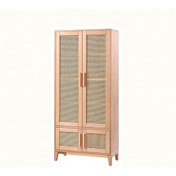 Resim Masifart Aurie Hasırlı Konik Kapaklı Kitaplık Cilasız Ham Diğer 