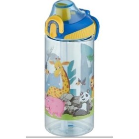 Resim Vagonlife 0305 Tritan Pipetli Matara 500 ml (Mavi-Sarı) 