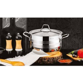 Resim Özlife Ekin 40x26 Çelik Tekli Tencere Sade 31 Litre - 4026 