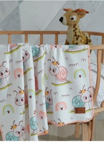 Resim MCN Tekstil Polar Baskılı Bebek Battaniyesi 85x110 Cm 