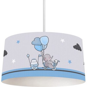 Resim Talia Home Mavi Fil Desenli Çocuk Odası Sarkıt Avize TLAV-098 