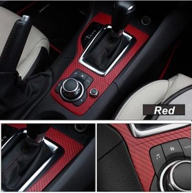 Resim 3d Kırmızı Tırtıklı Desen Hava Kanallı Karbon Folyo 152cmx30cm 