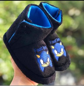 Resim Pandalina Cırtlı Çocuk Panduf Kaydırmaz Taban Hızlı Çocuk Figürlü Terletmez Üşütmez Anaokulu Kreş Ev Pandufu 