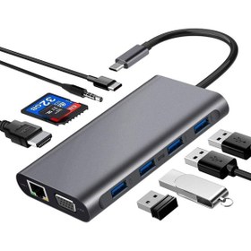 Resim CODEGEN Usb 3.1 Type-c – 11in1 4xusb 3.0 Hdmı Vga Usb 3.1 Type-c Rj45 Ethernet Sd/micro Sd Kart Ç 