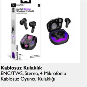 Resim SoundPEATS Fulltech Fb 20 Kablosuz Kulaklık Enc/tvs Stereo 4 Mikrofonlu Kablosuz Oyuncu Kulaklığı 