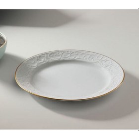 Resim Güral Porselen Bahar Dalı Yaldızlı 6 Adet 25cm Servis Tabağı 