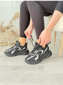 Resim Biçomi Cata Siyah Cilt Beyaz Detaylı Spor Ayakkabı Çok Renkli 