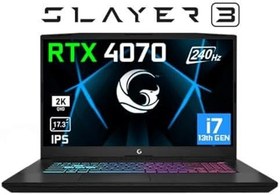 Resim Game Garaj Slayer3 QHD 10XL-4070 C3 i7-13700H 64GB 2TB SSD RTX4070 17.3 IPS 240Hz DOS + Çanta 