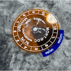 Resim Korkmaz Oto Market & Aksesuar Etiketçilere Yuvarlak Park Saati Turuncu 