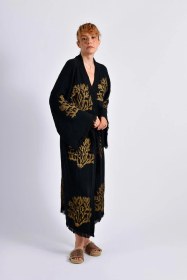 Resim Brandsmithshop Siyah Ethereal Coral Kimono Çok Renkli 