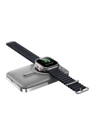 Resim WIWU Led Ekranlı Magsafe Powerbank Wiwu Wi-P018 Elite Serisi Wireless Kablosuz Şarj 15W 10000mAh Gri 