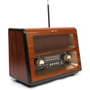 Resim Kemai MD-1910BT Şarjlı Nostaljik Bluetooth Fm Radyo USB Sd Mp3 