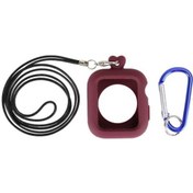 Resim Wealthglow Silikon Tampon Için Koruma Kasası Kapak 44mm Kırmızı Lu3qq3 