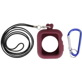 Resim Wealthglow Silikon Tampon Için Koruma Kasası Kapak 44mm Kırmızı Lu3qq3 