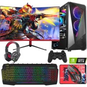 Resim Cachex Ryzen 5 5500 32GB Ddr4 1tb SSD RTX3060 12GB 23.6" Oyuncu Masaüstü Bilgisayar 