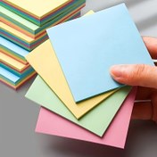 Resim 100 Adet Renkli Yatay Şeritli Yapışkan Notlar, Yapışkan Tüm Şeyler Gönderileri, Mesaj Öğrenme Ofis Hatırlatıcıları, Ev Dilekleri Ve Endişeler Çıkartmaları, Notasyon Memo Pedleri 
