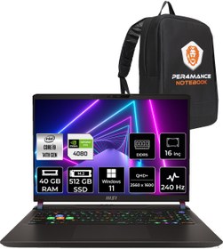 Resim MSI Vector 16 i9-14900HX 40GB 512GB SSD RTX4080\u002F12GB 16\ QHD+ 240HZ W11H A14VHG-497XTR & PER4 ÇANTA 