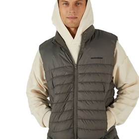 Resim Skechers Outerwear Polar Lining Paded Vest Erkek Gri Yelek 