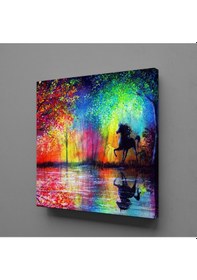 Resim Renkler Temalı Kanvas Tablo 30x30cm 