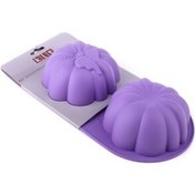 Resim Klt Silikon Kek Kalibi Pumpkin Mor 27X15X6Cm 
