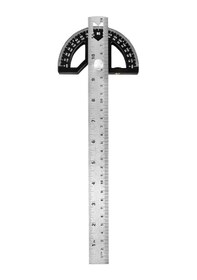 Resim Springsun "2'li Fonksiyonel Manyetik Ahşap Cetvel - Açı Ölçer Ve Çizim Aleti" 