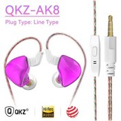 Resim Lasonstiges Ak8-mor Qkz Ak6 Bakır Sürücü Hifi Kablolu Kulaklık Yarış Spor Kulaklık Bas Stereo Kulaklık Müzik Kulaklık 3.5mm Mikrofon İle Kulak İçi 