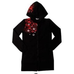 Resim Toontoy Kız Çocuk Kapşonlu Hırka You Luck Better Varak Baskılı Siyah 