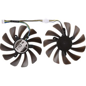 Resim Sones Zotac Geforce Gtx 1080 Ti Gtx 1080ti Amp Edition İçin Dc 12v 4 Pin Vga Ekran Kartı Soğutma Fanı, Çap: 95 Mm, Çiftler 