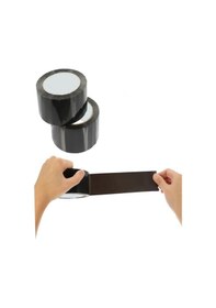 Resim Renkli Siyah Koli Bandı 45x100 Metre 6 Adet 1 Paket 6 