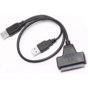 Resim Aogo USB Sata Çevirici Kablo 2,5 Inç SSD ve HDD Için Sata USB Adaptör Kablosu 2.5 Sata HDD USB 2.0 