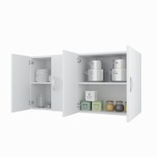 Resim Kenzlife hazır mutfak merta byz 060*120*22 mutfak banyo dolabı kapaklı raflı 