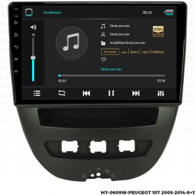 Resim Myway Peugeot 107 Android Carplay Multimedya Navigasyon Ekran Teyp 8GB+128GB 
