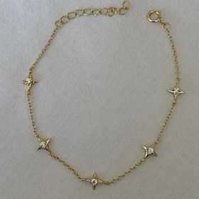 Resim 925 gümüş basic kutup yıldızı bileklik - Silver 