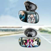 Resim SecureDrive Geri Görüş Aynası Çift Ekran Tasarımı ile - Bebekleri, Yaşlıları ve Yolcuları İzlemek İçin İdeal | Emme Kupası ve Klipsli Stiller | Güvenli Sürüş Deneyimi, Güvenli Sürüş Aksesuarı | Çift Ekranlı Ayna | Emme Kupası Ayna, Araba İçin Geri Görüş Aynası 