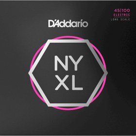 Resim D'Addario NYXL45100 NYXL Nickel 4 Telli Bas Gi̇tar Teli - Regular Light (45-100) 