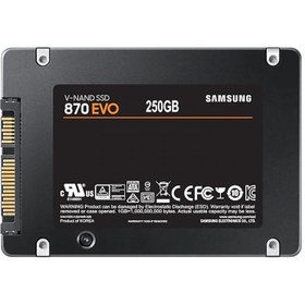 Resim 870 EVO MZ-77E250BW 250 GB V-NAND SATA 3 2.5" SSD Disk 