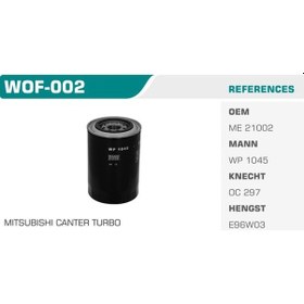 Resim WINKEL WOF-002 WINKEL YAĞ FİLTRESİ H100 KAMYONET YM HD35 4.0CC / 