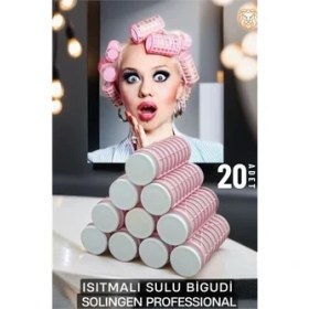Resim Isıtmalı Sulu Bigudi 2.5 cm 20 Adet Solingen Professional 