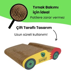 Resim Purrari Kedi Tırmalama Kartonu 30 cm – Çift Taraflı Tırmalama Tahtası, Tırnak Bakımı 