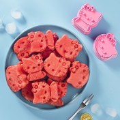 Resim 1 Set of 2 Sanrio Kitty Cartoon Cute Durable PS Material Fruit Baking Molds, Suitable for All Kinds of Watermelon, Biscuits, Etc. 