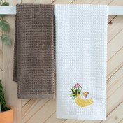 Resim Maxstyle Pamuk Muz Desenli 2 Parça Mutfak Havlusu 40x60 cm 