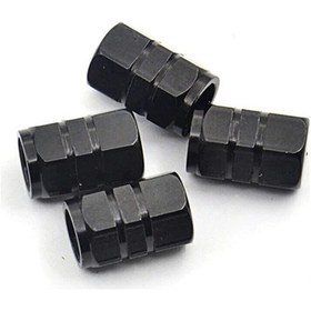 Resim Herşeyfırsat Oto Lastik Sibop Kapağı 4 Adet Siyah 