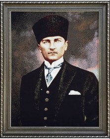 Resim Figüratif Seri-02 Dokuma Goblen Kumaş-Atatürk Portresi2 