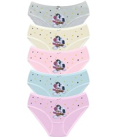 Resim 019 Kız Çocuk Mix 5'Li Baskılı Külot Paketi 