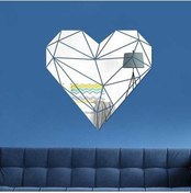 Resim Novahub 27 Adet Set Akrilik Kalp Ayna Duvar Çıkartmaları, Yumuşak Gümüş Ev Dekor Diğer 