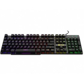 Resim INCA IKG-449 Türkçe USB RAINBOW EFECT MEKANİK HİSLİ Siyah Oyuncu Klavye 