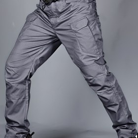 Resim Erkekler için Dış Mekan Çok Fonksiyonlu Taktik Pantolon Dayanıklı ve Hafif, Birden Fazla Cepli Kargo Pantolon Bahar ve Sonbahar Açık Hava Kampı Balıkçılık Av Bisiklet Yürüyüş Spor Pantolonları Açık Hava Maceraları ve Günlük Kullanım 